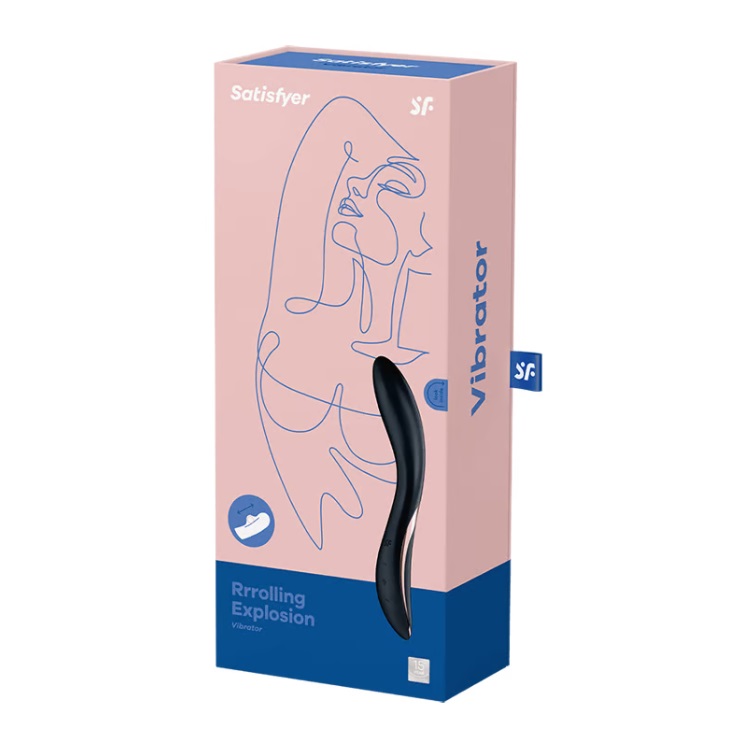 Satisfyer Rolling G-Spot Nâu Đen 22cm Khoái Cảm Mãnh Liệt