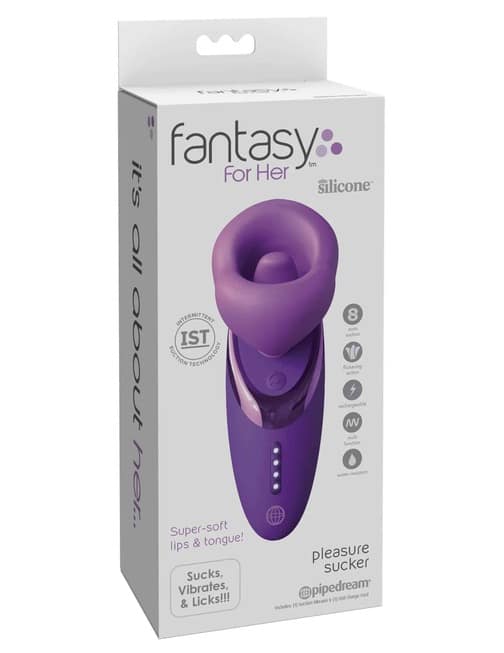 PipeDream Fantasy Sucker Pump Tongue Rung Tím Her