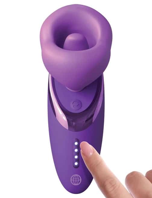 PipeDream Fantasy Sucker Pump Tongue Rung Tím Her