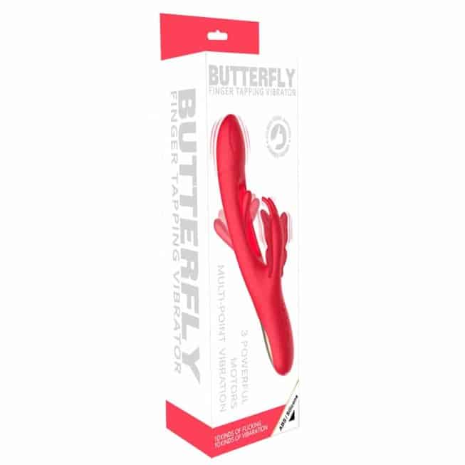 Secwell Butterfly Thỏ Rung Liếm Đỏ Ergonomics Thăng Hoa
