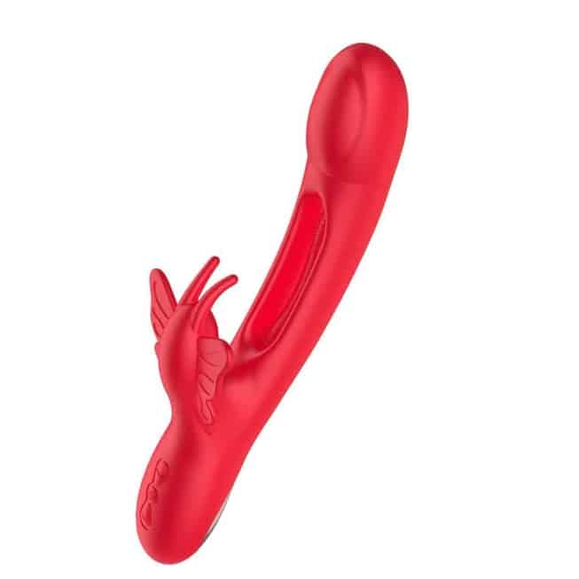 Secwell Butterfly Thỏ Rung Liếm Đỏ Ergonomics Thăng Hoa