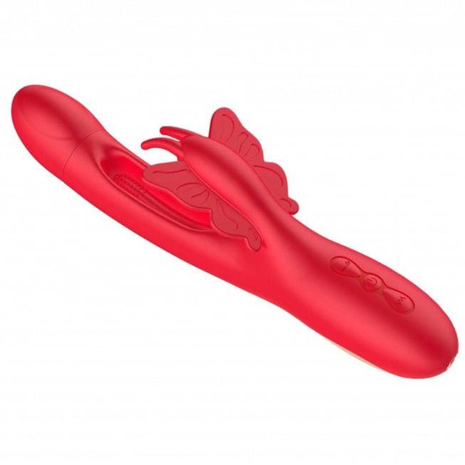 Secwell Butterfly Thỏ Rung Liếm Đỏ Ergonomics Thăng Hoa