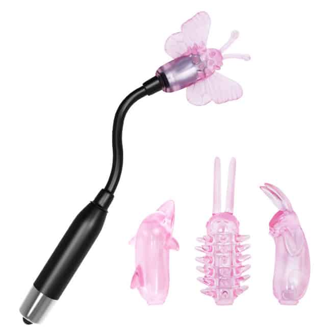Baile Wizard Magic Wand Rung Đa Nắp Uốn Đen 21cm