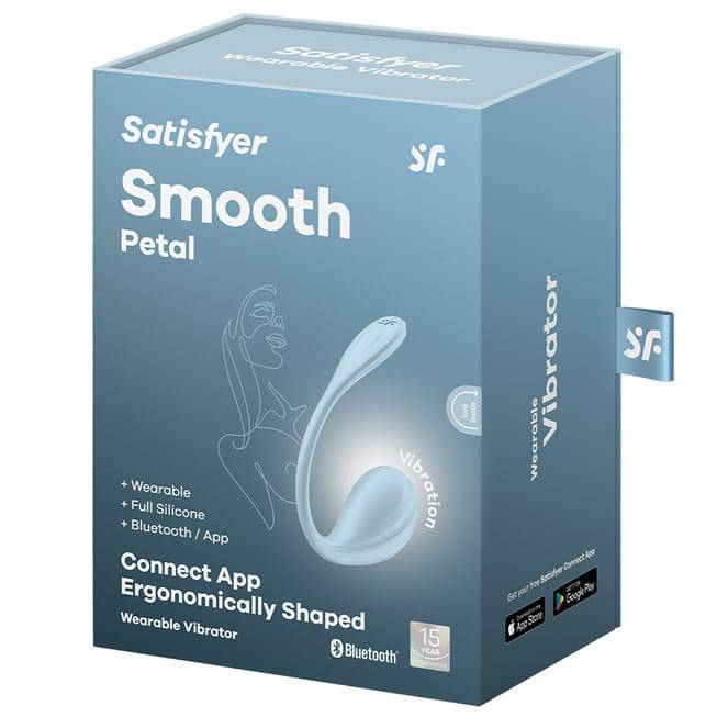 Vibroyại Satisfyer Smooth Petal Xanh Lát App