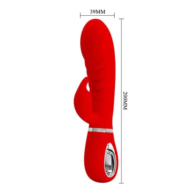 Thỏ Máy Rung Pretty Love Prescott Đỏ Siêu Mềm 20cm