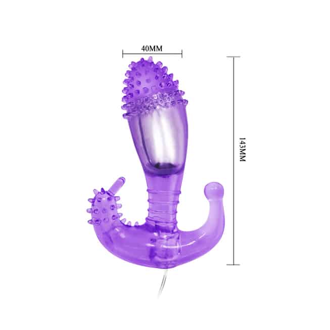 Baile Viбro Tím Rung Điều Khiển 14cm Đa Năng