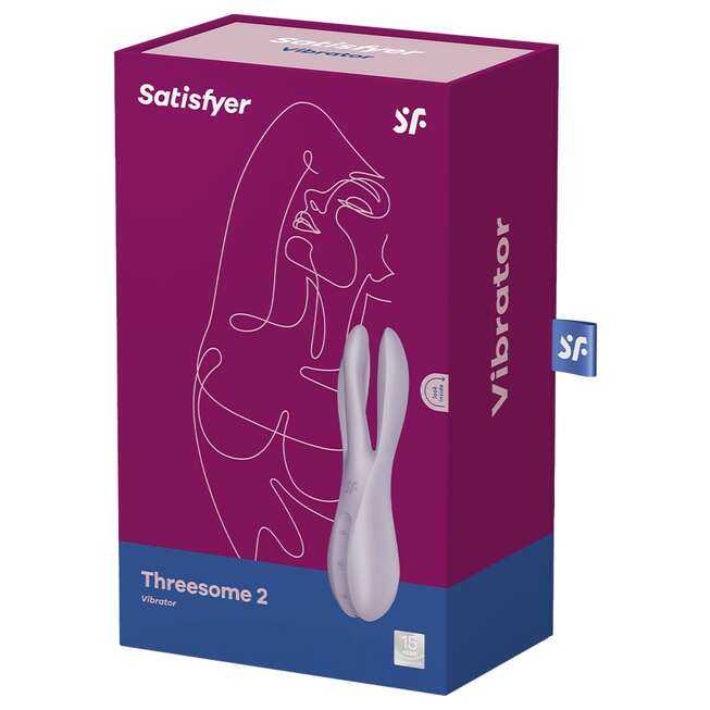 Satisfyer Threesome 2 Tím Rung Clit Vú Đa Công