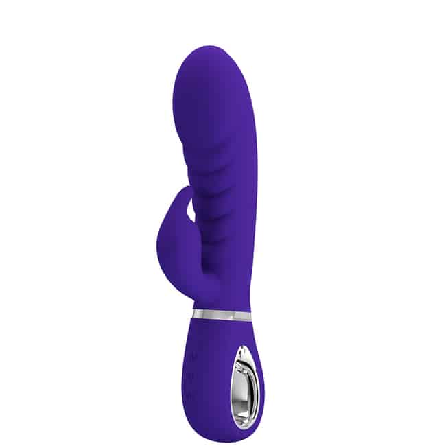 Pretty Love Prescott Rabbit Tím Silicon 20cm Đa Rung