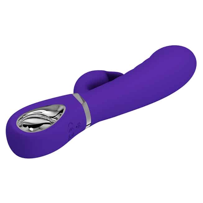 Rabbit Pretty Love Prescott Tím 20cm Silicon Đa Rung Mềm Mịn