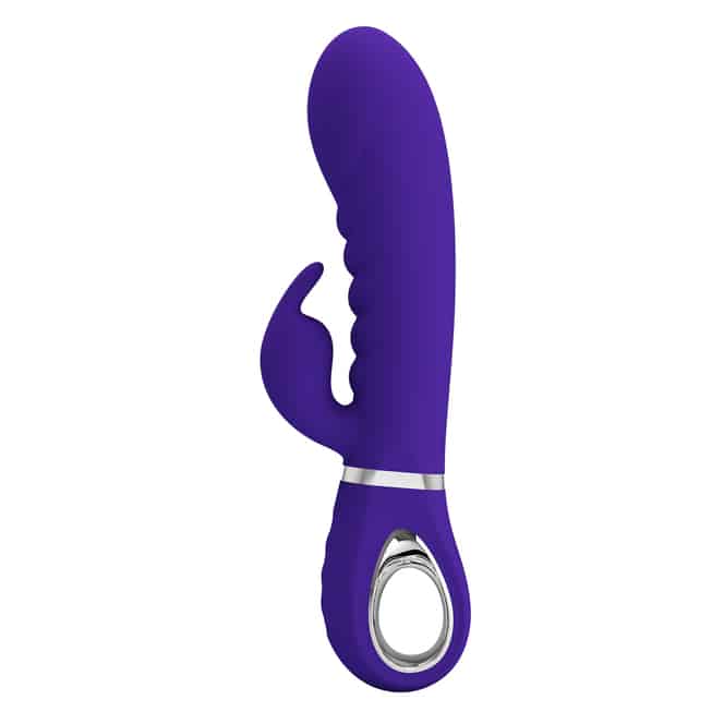 Pretty Love Prescott Rabbit Tím Silicon 20cm Đa Rung
