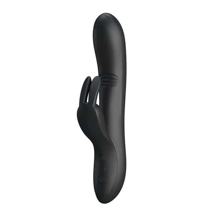 Rabbit Dylan fingering đen 21cm Pretty Love