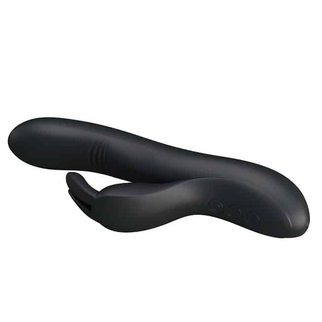 Rabbit Dylan fingering đen 21cm Pretty Love