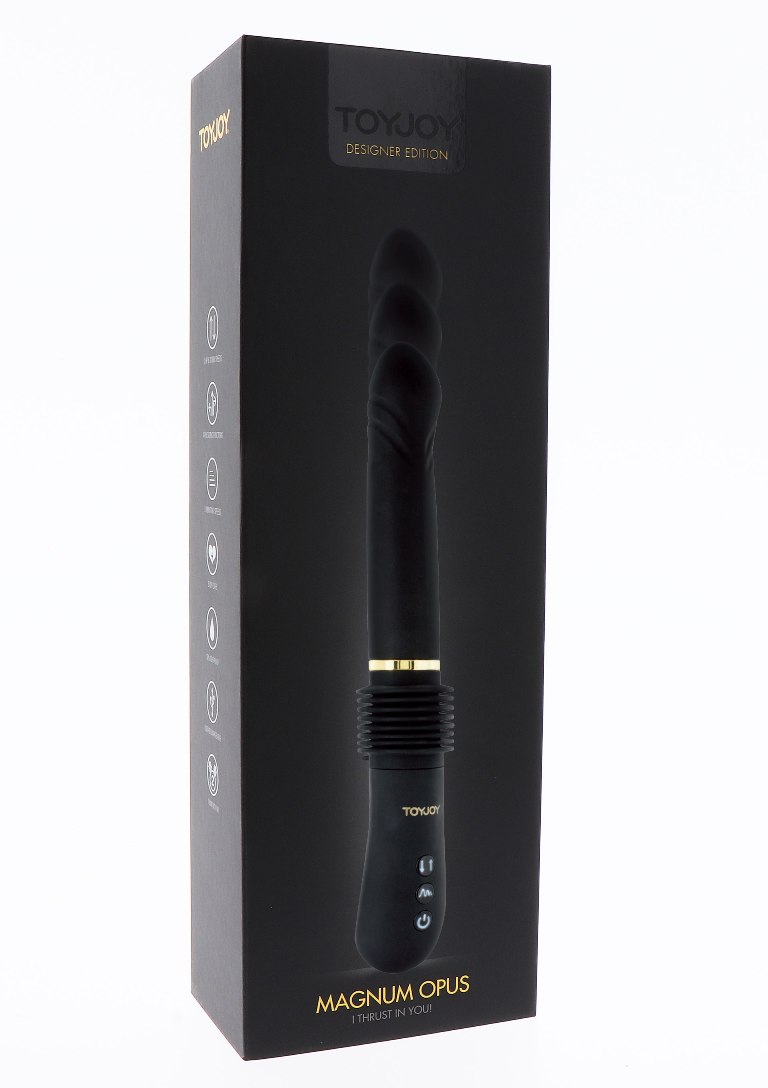 ToyJoy Magnum Opus Thrust Vibe 31cm Đen Tột Độ Khoái Lạc