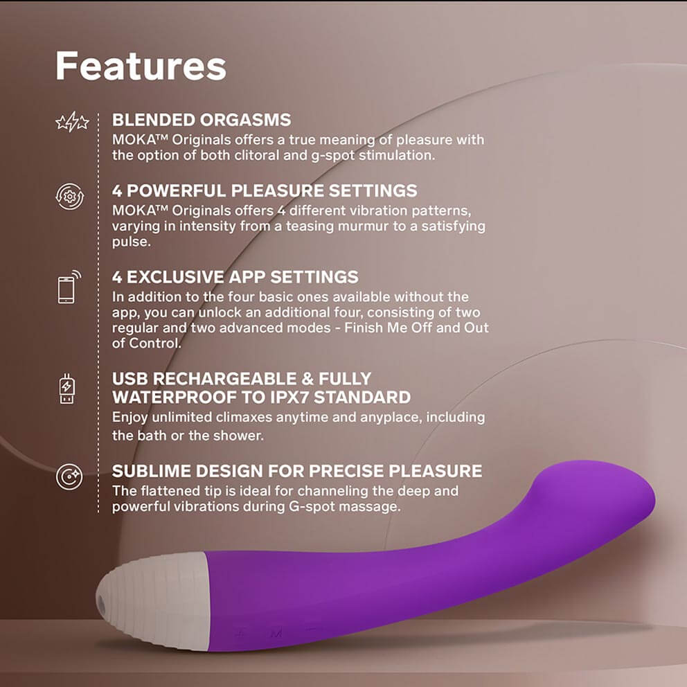 Lelo Moka G-Spot Tím App, Massage Thụy Điển Tinh Tế