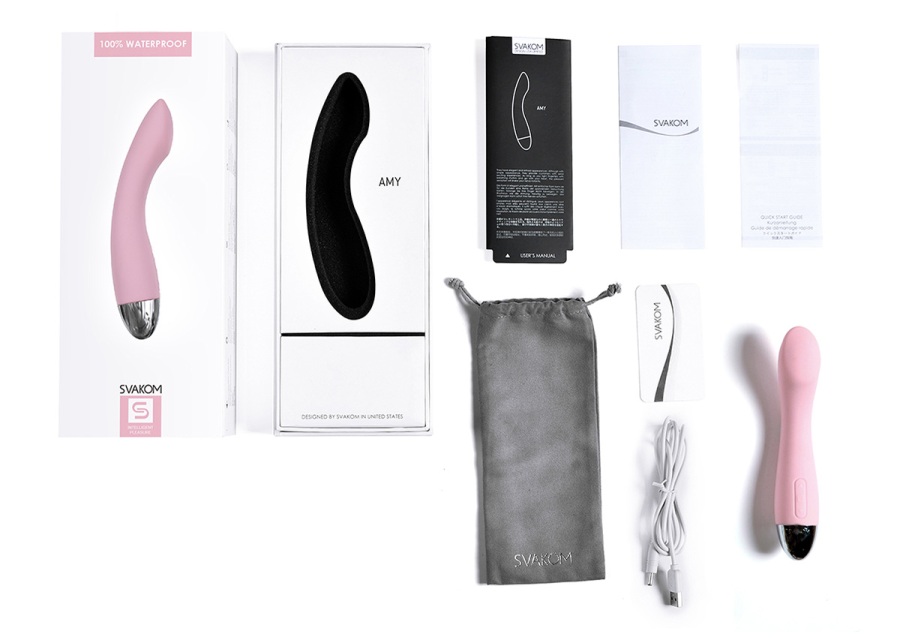 SVAKOM Amy G-Spot Vibe Hồng Nhạt Rung 17cm