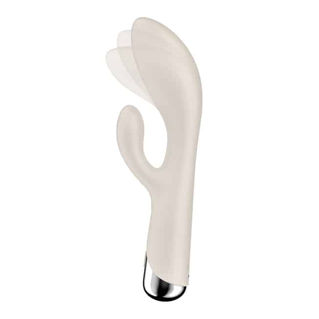 Rabbit Satisfyer Spinning 1 trắng xoay rung 3.7cm