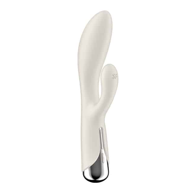 Rabbit Satisfyer Spinning 1 trắng xoay rung 3.7cm