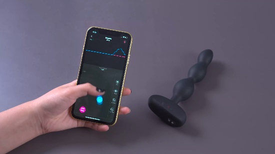 Lovense Ridge Hạt Rung Đít Đen 3.4cm App Điều Khiển
