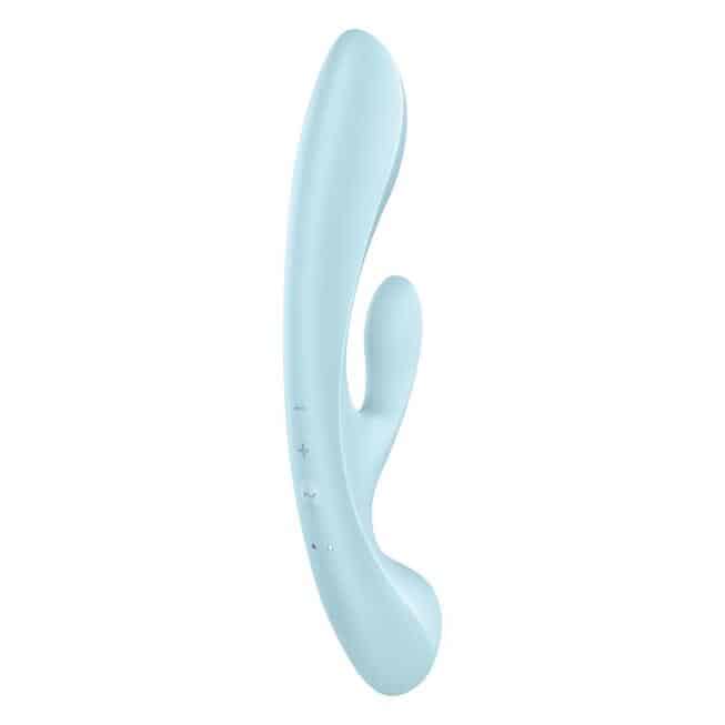 Satisfyer Triple Oh 2in1 Xanh Dương Đa Năng Rung Đỉnh