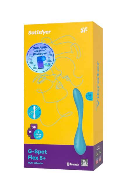 Satisfyer Flex 5+ Xanh Uốn G-Spot App Kích Thích