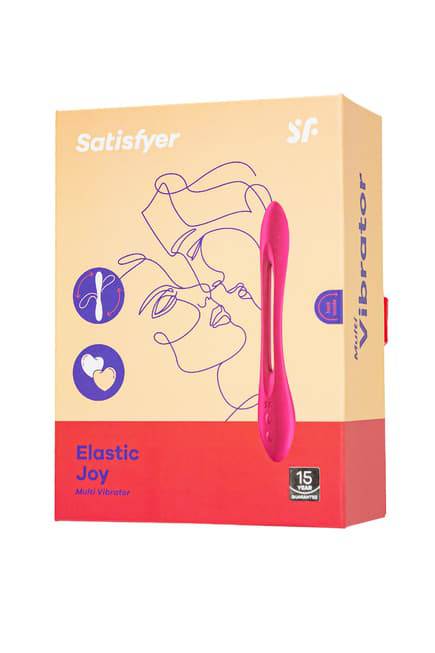 Satisfyer Elastic Joy Flexible Vibrator Đỏ Uốn 20cm