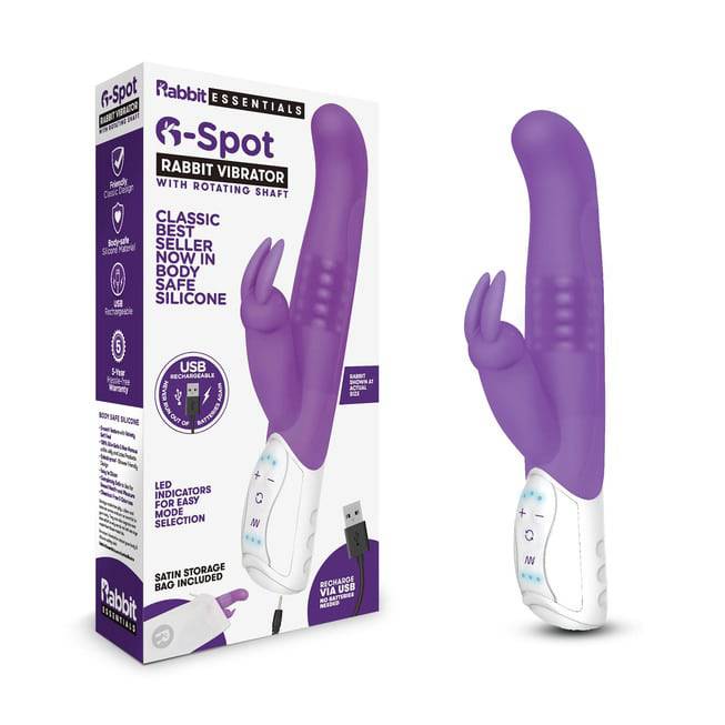 Thỏ Rabbit Essentials Tím G Spot Vibrator Khoái Lạc Đỉnh Cao
