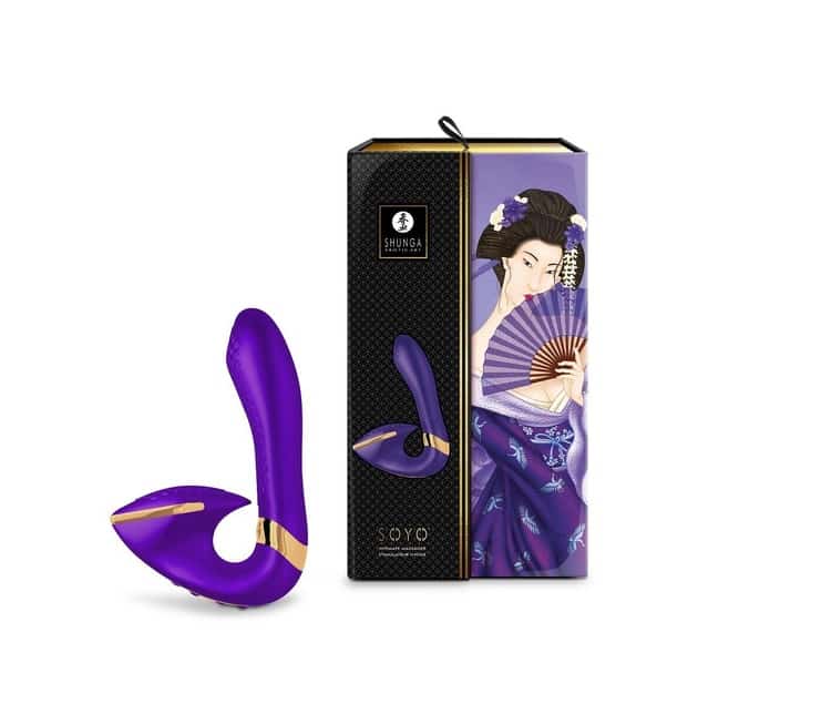 Vibrator Shunga Soyo Tím G-Spot Clit Rộng Đa Năng[gunshop]​