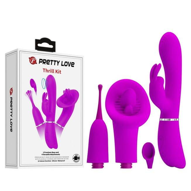 Pretty Love Thrill Kit Tím Đầu Đổi 5 Cấp Đa Năng