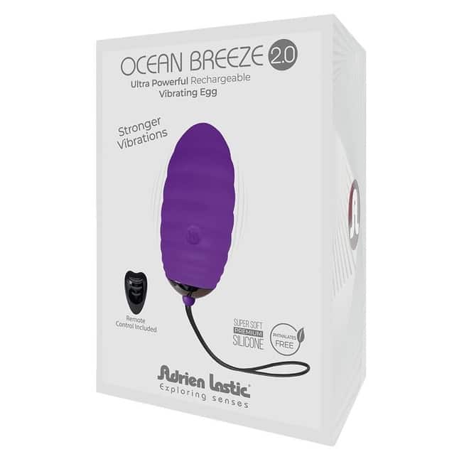 Adrien Lastic Ocean Breeze 2.0 Trứng Rung Tím Remote