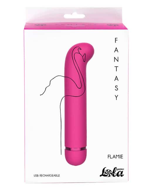 Vibrator Lola Flamie Hồng 17cm Cong Đỉnh