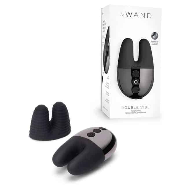 Le Wand Graphite vibe đôi dao động mạnh bunny ears cực khoái