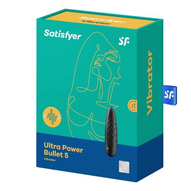 Satisfyer Bullet 5 Đen Rung Đa Tốc Siêu Mạnh Mẽ