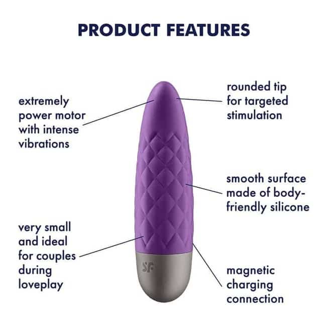 Satisfyer Bullet 5 Tím Ultra Power Mạnh Mẽ Nhất