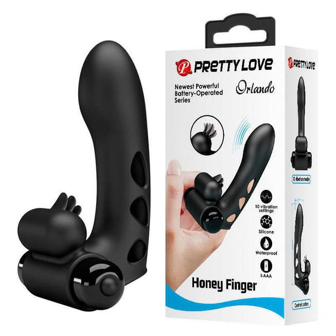 Pretty Love Orlando Vibe Ngón Tay Đen 9cm Thỏa Mãn Cực Đỉnh