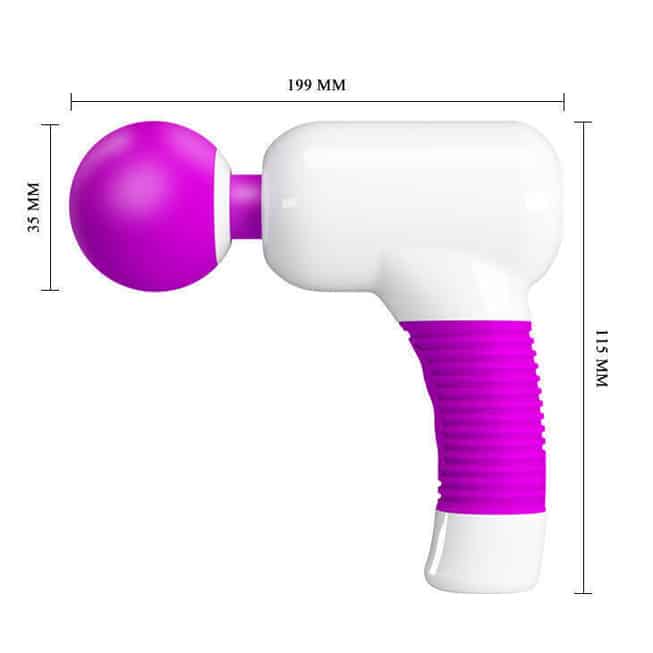 Vibratör Pretty Love Magic Gun hồng 20cm mạnh mẽ đa chế độ