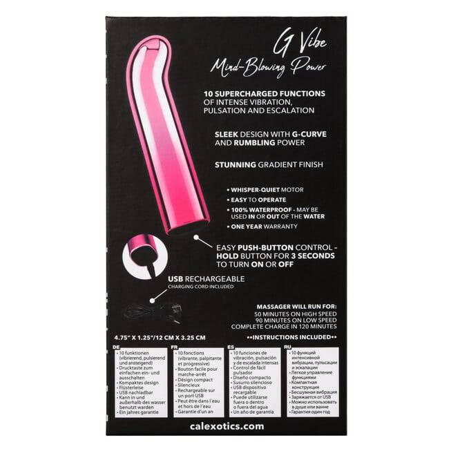 Glam Vibe CalExotics Hồng G-Spot Rung Mạnh