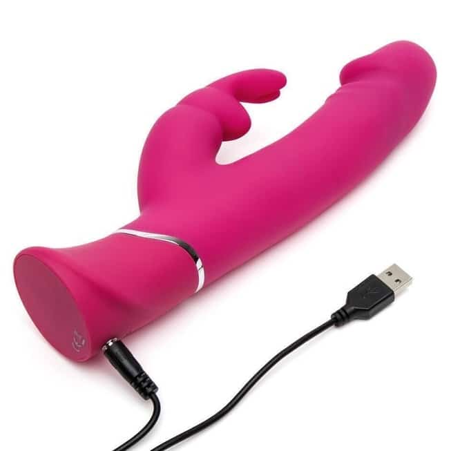 Happy Rabbit Realistic Vibrator Hồng 24cm G-Spot Vui