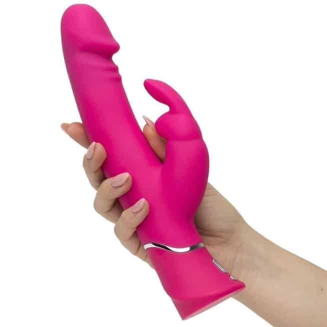 Happy Rabbit Realistic Vibrator Hồng 24cm G-Spot Vui