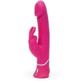Happy Rabbit Realistic Vibrator Hồng 24cm G-Spot Vui