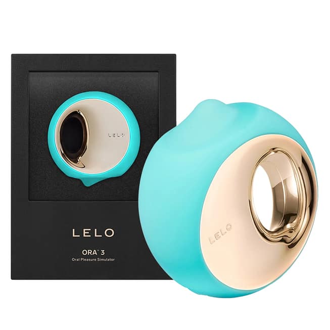 Lelo Ora 3 xanh lưỡi rung bi siêu giống thật
