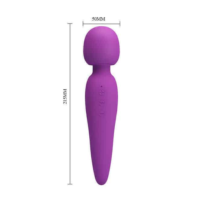 Vibro Pretty Love Meredith tím silicone 22cm rung mạnh dịu dàng