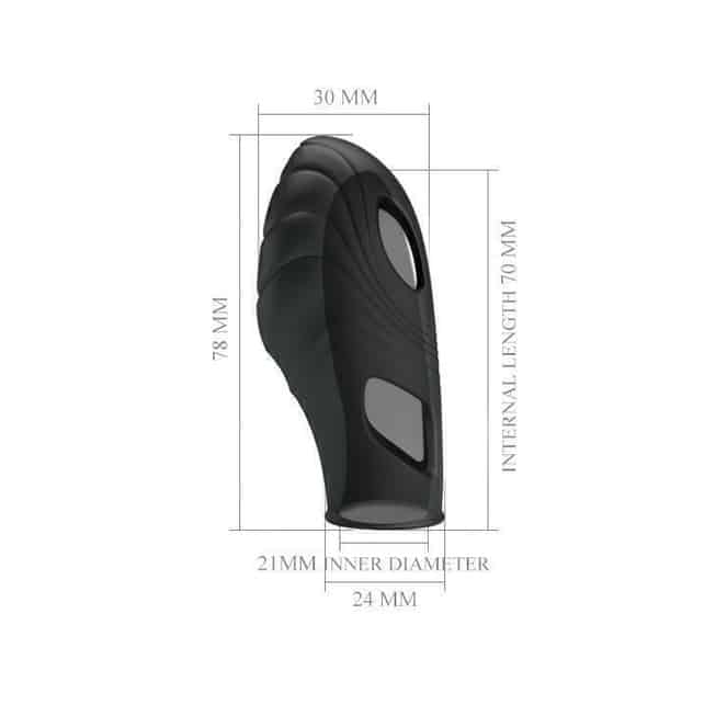 Vibro Ngón Pretty Love Lich Đen Mịn Màng