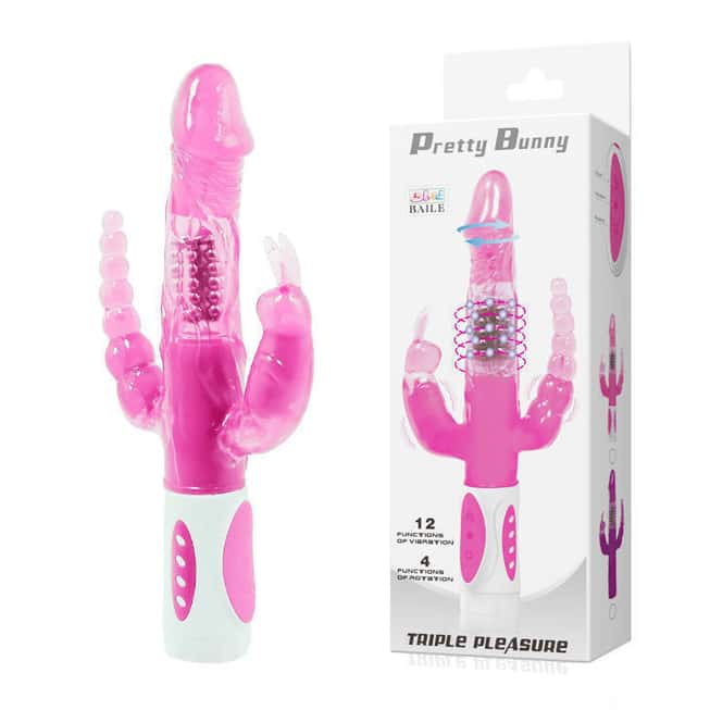 Baile Pretty Bunny Rabbit Anal Rotator Đa Tốc Độ