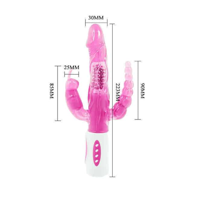 Baile Pretty Bunny Rabbit Anal Rotator Đa Tốc Độ