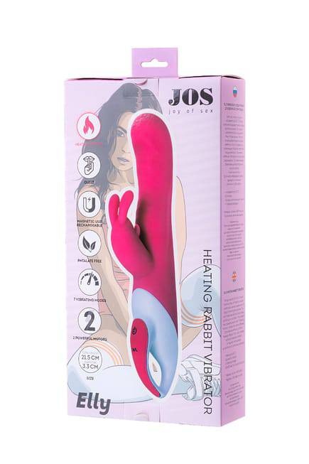 Jos Elly Rabbit Nóng 21cm Hồng Silicon