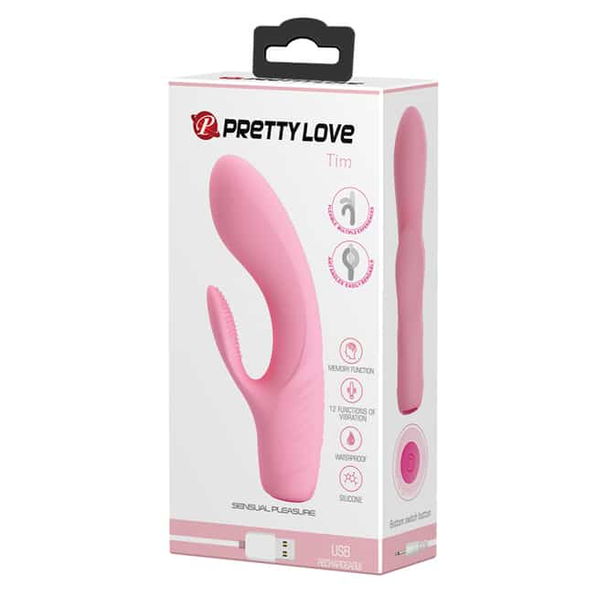 Vibrat thỏ Pretty Love Tim Hồng Nhỏ Gọn Đỉnh Cao
