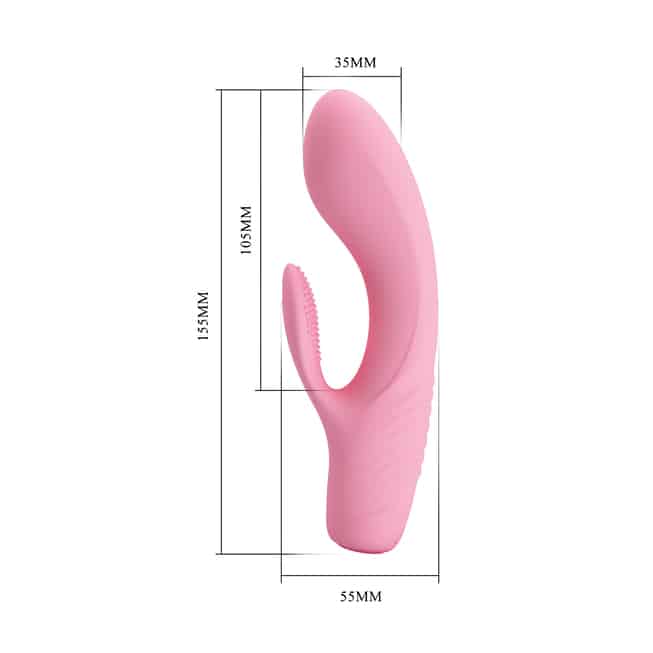 Vibrat thỏ Pretty Love Tim Hồng Nhỏ Gọn Đỉnh Cao