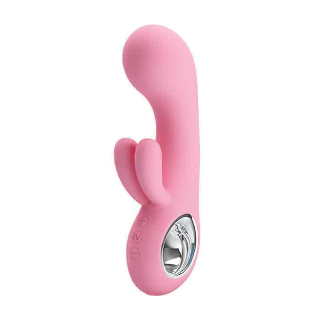 Pretty Love Chris Rabbit Vibrator Hồng Rung