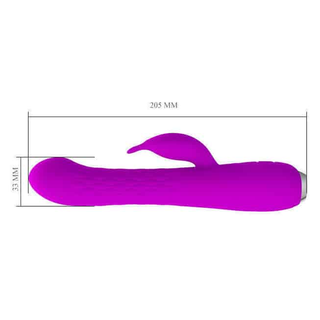 Vibrator Thỏ Pretty Love Molly Fuchsia Xoay Đỉnh