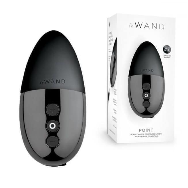 Le Wand Point Massager Đen 10cm Rung Nặng
